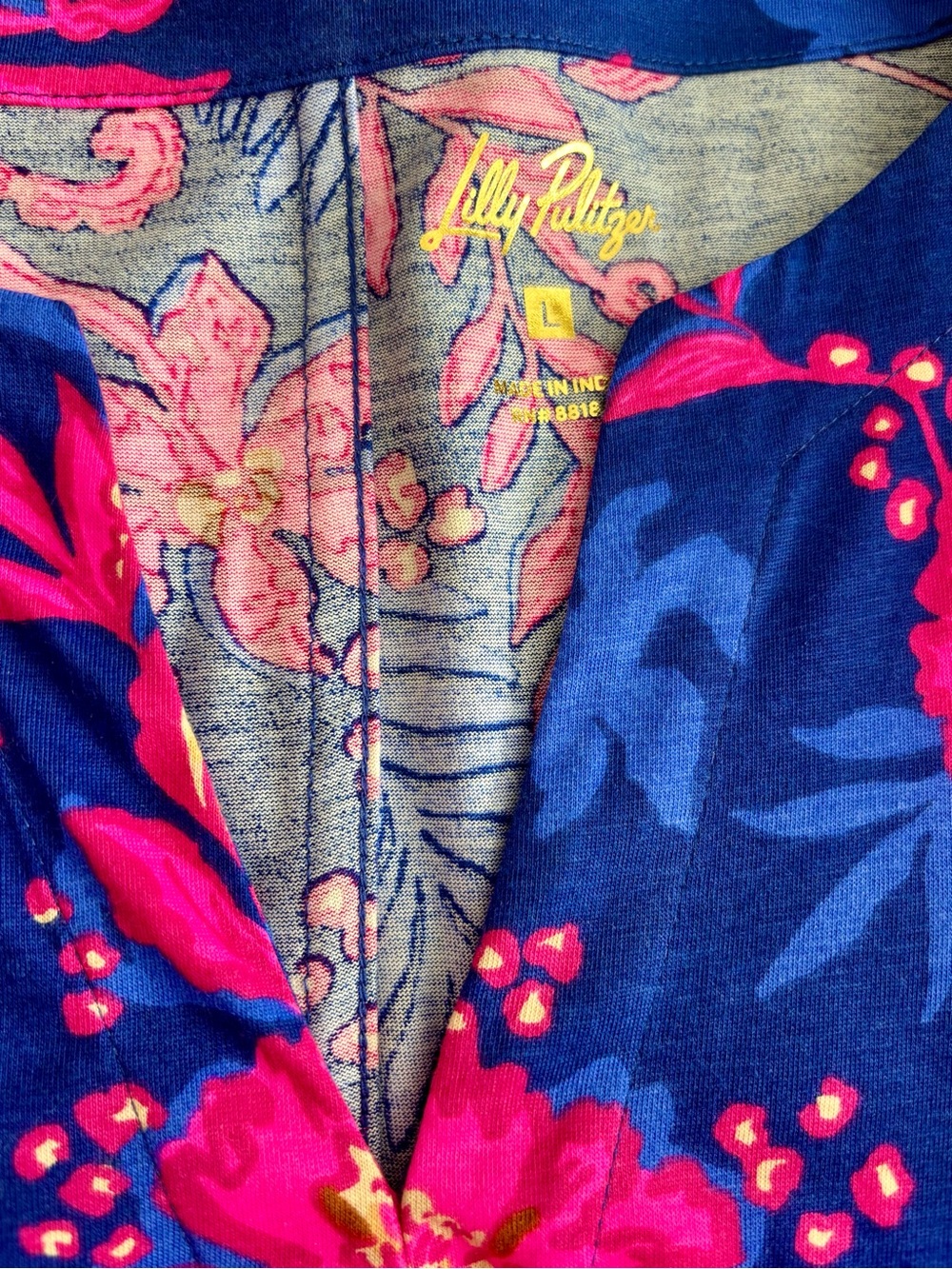 Lilly Pulitzer Blue & Pink Dress - Picture 4 of 9